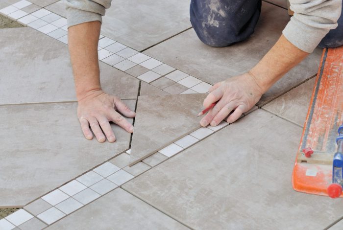 Pose de carrelage